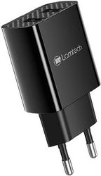 LAMTECH LAMTECH TRAVEL WALL CHARGER 2.1A WITH 2XUSB BLACK LAM020748