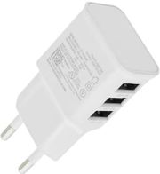 LAMTECH 3XUSB CHARGER 2,1A WHITE LAM040532