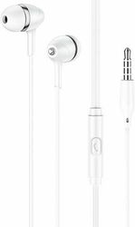 LAMTECH LAMTECH FASHIONABLE 3,5MM EARPHONES WITH MIC WHITE LAM111726