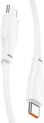 LAMTECH LAMTECH CHARGE AND DATA CABLE TYPE-C TO TYPE-C 60W 2M WHITE LAM113133