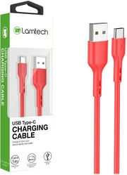 LAMTECH LAMTECH DATACABLE TYPE C 1M RED LAM446810