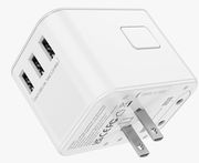 LAMTECH LAMTECH UNIVERSAL TRAVEL ADAPTER WITH 3XUSB + 2XTYPE-C OUTPUTS 35W LAM113850