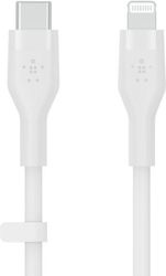 BELKIN BELKIN BOOSTCHARGE FLEX USB-C CABLE WITH LIGHTNING CONNECTOR 1M WHITE