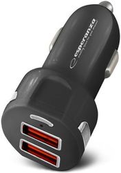 ESPERANZA EZC110K CAR QUICK POWER CHARGER 36W 2X USB-A 18W