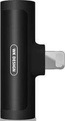 WK ADAPTOR 2IN1 LIGHTNING TO 2XFEMALE LIGHTNING WK WDC-094I BLACK