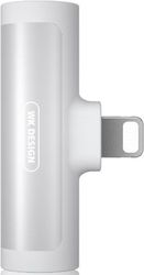 WK ADAPTOR 2IN1 LIGHTNING TO 2XFEMALE LIGHTNING WK WDC-094I WHITE