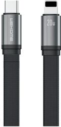 WK CHARGING CABLE WK 20W PD TYPE-C/I6 KING BLACK 1.2M WDC-155 6A