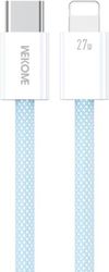 CHARGING CABLE WK 27W PD TYPE-C/I6 BLUE 1M WDC-21