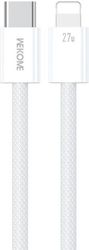 WK CHARGING CABLE WK 27W PD TYPE-C/I6 WHITE 1M WDC-21