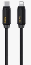 CHARGING CABLE WK 30W PD TYPE-C/I6 BLACK 1M WDC-29