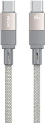 CHARGING CABLE WK 65W TYPE-C/TYPE-C GREY 1M WDC-46