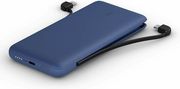 BELKIN BPB006BTBLU POWER BANK 10000MAH, 23W W/INTEGRATED LIGHTNING CABLE &amp; USB-C CABLE