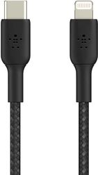 BELKIN CAA004BT1MBK BRAIDED USB-C TO LIGHTNING CABLE 30W 1M BLACK