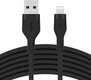 BELKIN CAA008BT2MBK BOOST CHARGE USB-A - LIGHTNING SILICON CABLE 2.0M BLACK