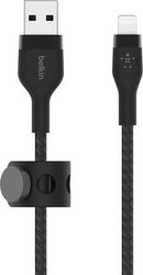 BELKIN CAA010BT1MBK BOOST CHARGE USB-A TO LTG SILICON 1M BLACK