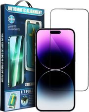 5D FULL GLUE TEMPERED GLASS FOR IPHONE 16 PRO BLACK + APPLICATOR