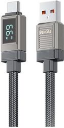 WK CHARGING CABLE WK 66W TYPE-C GRAY 1.2M WDC-39