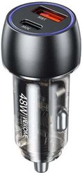 WK CAR CHARGER WK 48W PD+USB QC 3.0 BLACK WP-C53