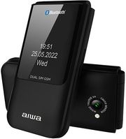 ΚΙΝΗΤΟ AIWA SLIM BT CLAMSHELL FLIP-STYLE DUAL SIM PHONE BLACK FP-24BKMKII