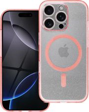 CLEAR MAG COVER CASE COMPATIBLE WITH MAGSAFE FOR SAMSUNG S25 ULTRA PINK GLITTER