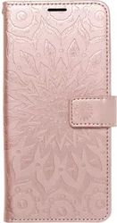 MEZZO BOOK CASE FOR XIAOMI REDMI NOTE 14 PRO 5G / 14 PRO PLUS 5G MANDALA ROSE GOLD