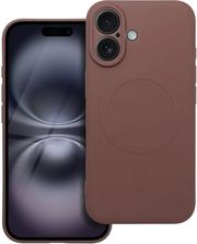 SILICONE MAG COVER CASE COMPATIBLE WITH MAGSAFE FOR IPHONE 16 BROWN