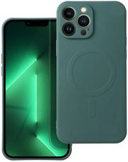 SILICONE MAG COVER CASE COMPATIBLE WITH MAGSAFE FOR SAMSUNG A56 DARK GREEN