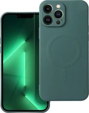 SILICONE MAG COVER CASE COMPATIBLE WITH MAGSAFE FOR SAMSUNG S25 PLUS DARK GREEN