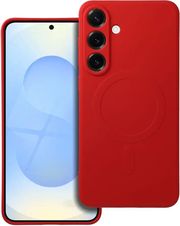 SILICONE MAG COVER CASE COMPATIBLE WITH MAGSAFE FOR SAMSUNG S25 PLUS RED