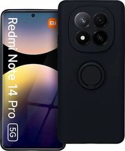 SILICONE RING CASE FOR XIAOMI REDMI NOTE 14 PRO 5G BLACK