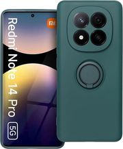 SILICONE RING CASE FOR XIAOMI REDMI NOTE 14 PRO 5G GREEN