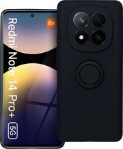 SILICONE RING CASE FOR XIAOMI REDMI NOTE 14 PRO PLUS 5G BLACK
