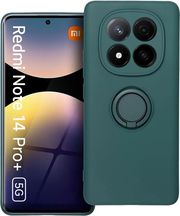SILICONE RING CASE FOR XIAOMI REDMI NOTE 14 PRO PLUS 5G GREEN