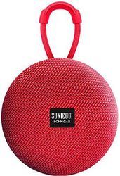 SONIC GEARS SONICGEAR SONICGO 2 BLUETOOTH 5.3 PORTABLE SPEAKER WITH MIC FM RADIO USB PLAYBACK RED SONICGO2-RD