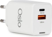 OSIO OSIO OTU-5945W ΛΕΥΚΟΣ ΤΑΧΥΦΟΡΤΙΣΤΗΣ ΡΕΥΜΑΤΟΣ ΜΕ USB-A ΚΑΙ TYPE-C-45W