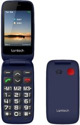 ΚΙΝΗΤΟ LAMTECH FLIP PHONE 2.8' DISPLAY WITH BT, FM RADIO, SOS, 1400 MAH, GR MENU FLIP-X BLUE