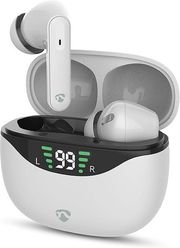 NEDIS HPBT2450WT FULLY WIRELESS BLUETOOTH EARPHONES WITH ANC, BUILT-IN MICROPHONE WHITE