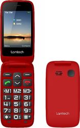 LAMTECH ΚΙΝΗΤΟ LAMTECH FLIP PHONE 2.8' DISPLAY WITH BT FM RADIO SOS 1400 MAH GR MENU FLIP-X RED LAM980657