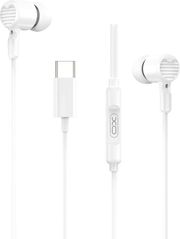 XO XO EP81 ΕΝΣΥΡΜΑΤΑ IN-EAR ΜΕΤΑΛΛΙΚΑ ΑΚΟΥΣΤΙΚΑ ΜΕ ΜΙΚΡΟΦΩΝΟ ΚΑΙ ΒΥΣΜΑ USB-C ΣΕ ΛΕΥΚΟ ΧΡΩΜΑ