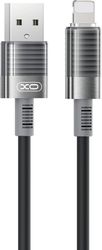 XO XO NB282 ΚΑΛΩΔΙΟ USB HIGH-SPEED Α ΑΡΣ. - LIGHTNING 1.00M ΣΕ ΜΑΥΡΟ ΧΡΩΜΑ