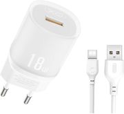 XO L157 (EU) QC3.0 18W CHARGING CHARGER WITH TYPE-C CABLE (NB103)