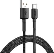 QCY USB-A TO TYPE-C BRAIDED WIRE CABLE FAST CHARGING &amp; DATA, 60W TPE+ HIGH DENSIDY 1,2M