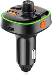 AKAI FMT-54T FM TRANSMITTER ΑΥΤΟΚΙΝΗΤΟΥ ΜΕ BLUETOOTH V5.0 LED QC3.0 HANDS-FREE