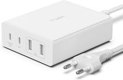 BELKIN WCH010VFWH BOOSTCHARGE PRO 4-PORT USB TYPE-C &amp; TYPE-A GAN LAPTOP AND DEVICE CHARGER 108W