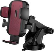 LAMTECH LAMTECH MULTI-ANGLE CLAMPING CAR HOLDER FOR SMARTPHONES UP TO 7' BLACK/RED LAM980558
