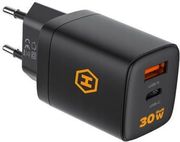 HAMMER ΦΟΡΤΙΣΤΗΣ ΤΑΞΙΔΙΟΥ HAMMER RAPIDCHARGE DUO DUAL USB-A &amp; USB-C PD 30W BLACK