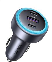 ΦΟΡΤΙΣΤΗΣ ΑΥΤΟΚΙΝΗΤΟΥ 30W UGREEN EC307 45843 3 ΘΕΣΕΩΝ ΓΚΡΙ