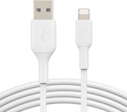 BELKIN LIGHTNING LADE/SYNC CABLE 1M, PVC, WHITE, MFI CERTIFIED