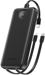 POWER BANK FONENG PX106 22.5W 10000MAH WITH 3 BUILT-IN CABLES BLACK