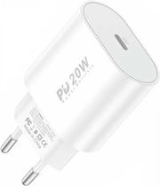 TRAVEL FAST CHARGER FONENG EU39 WITH OUTPUT USB C GAN PD 20W 3A WHITE